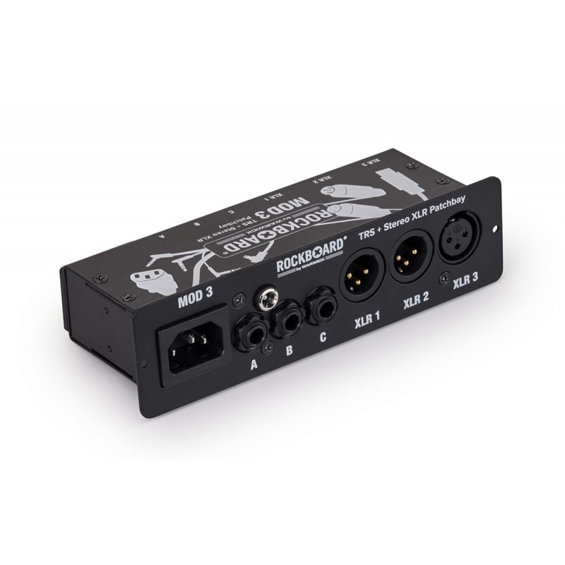 RockBoard MOD 3 V2 - All-in-One TRS & XLR Patchbay for Vocalists & Acoustic Players - 2 RockBoard MOD 3 V2 - All-in-One TRS & XLR Patchbay for Vocalists & Acoustic Players - 2