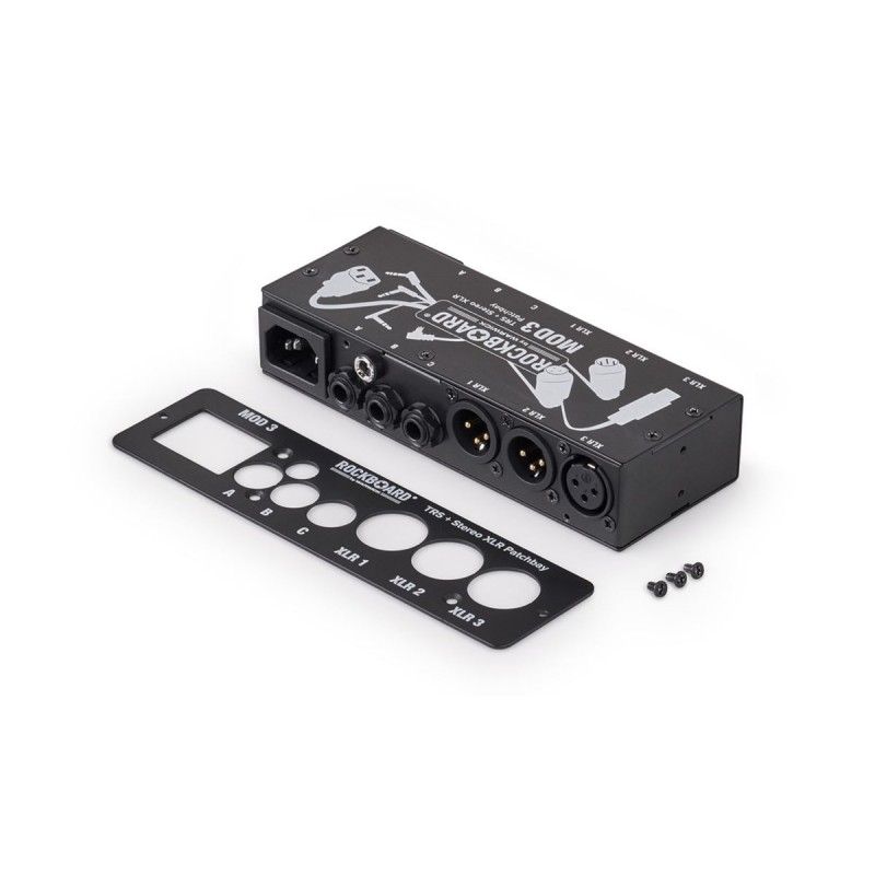 RockBoard MOD 3 V2 - All-in-One TRS & XLR Patchbay for Vocalists & Acoustic Players - 6 RockBoard MOD 3 V2 - All-in-One TRS & XLR Patchbay for Vocalists & Acoustic Players - 6