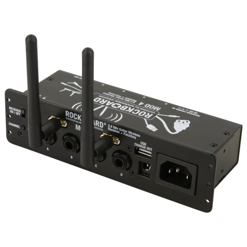 RockBoard MOD 4 - 2.4 GHz Guitar Wireless Receiver + TRS Patchbay - 1 RockBoard MOD 4 - 2.4 GHz Guitar Wireless Receiver + TRS Patchbay - 1