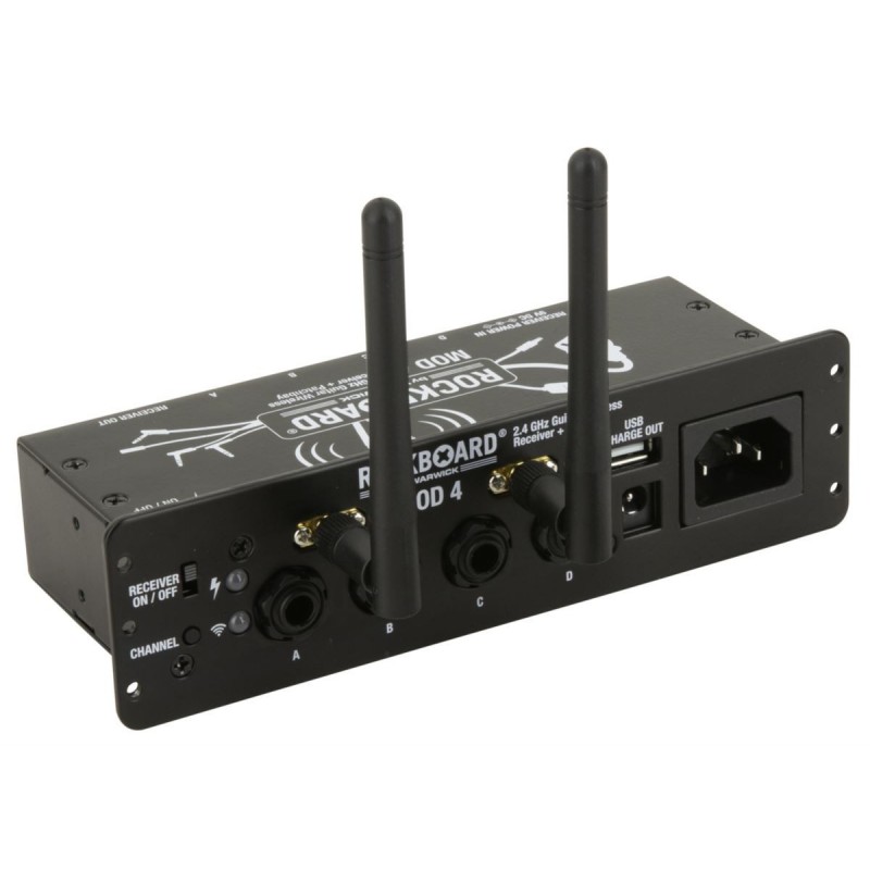 RockBoard MOD 4 - 2.4 GHz Guitar Wireless Receiver + TRS Patchbay - 2 RockBoard MOD 4 - 2.4 GHz Guitar Wireless Receiver + TRS Patchbay - 2