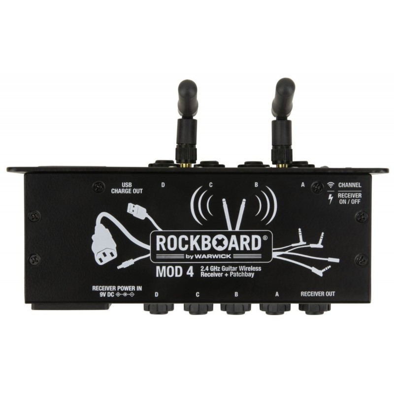 RockBoard MOD 4 - 2.4 GHz Guitar Wireless Receiver + TRS Patchbay - 5 RockBoard MOD 4 - 2.4 GHz Guitar Wireless Receiver + TRS Patchbay - 5