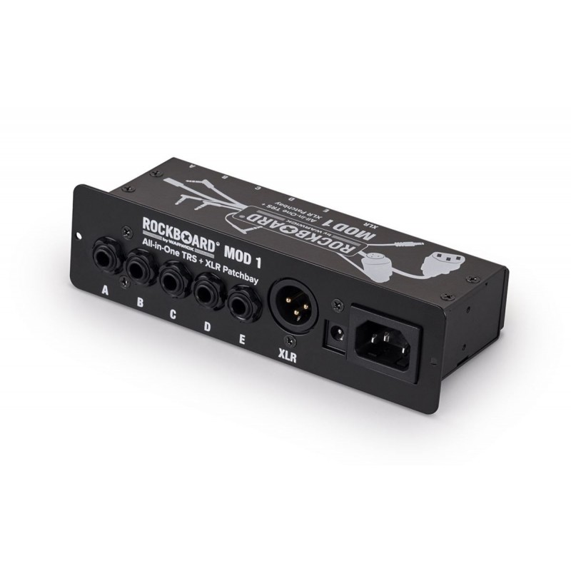 RockBoard MOD 1 V2 - All-in-One TRS & XLR, IEC & Barrel Patchbay - 1 RockBoard MOD 1 V2 - All-in-One TRS & XLR, IEC & Barrel Patchbay - 1