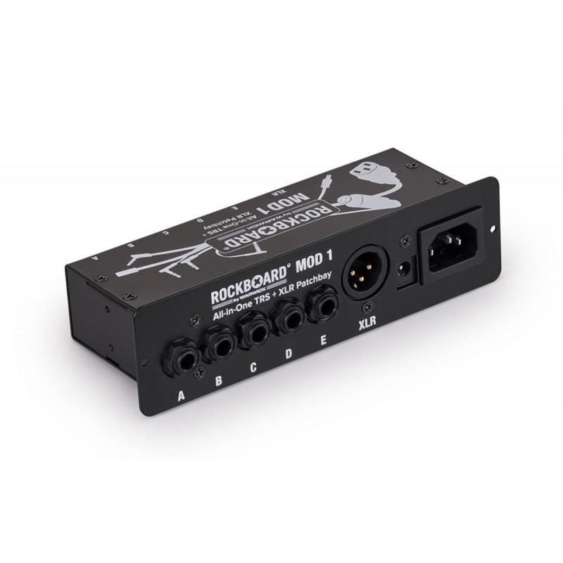 RockBoard MOD 1 V2 - All-in-One TRS & XLR, IEC & Barrel Patchbay - 2 RockBoard MOD 1 V2 - All-in-One TRS & XLR, IEC & Barrel Patchbay - 2