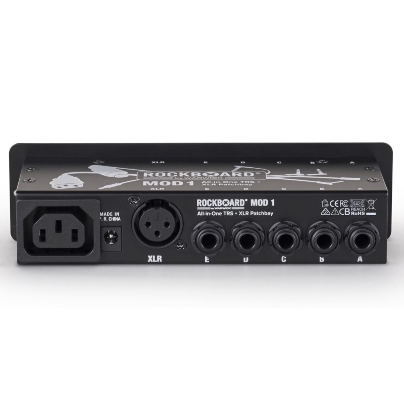 RockBoard MOD 1 V2 - All-in-One TRS & XLR, IEC & Barrel Patchbay - 4 RockBoard MOD 1 V2 - All-in-One TRS & XLR, IEC & Barrel Patchbay - 4