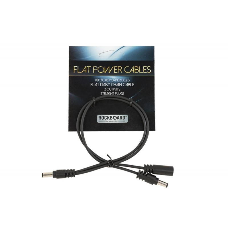 RockBoard Flat Daisy Chain Cable, 2 Outputs, straight - 5 RockBoard Flat Daisy Chain Cable, 2 Outputs, straight - 5