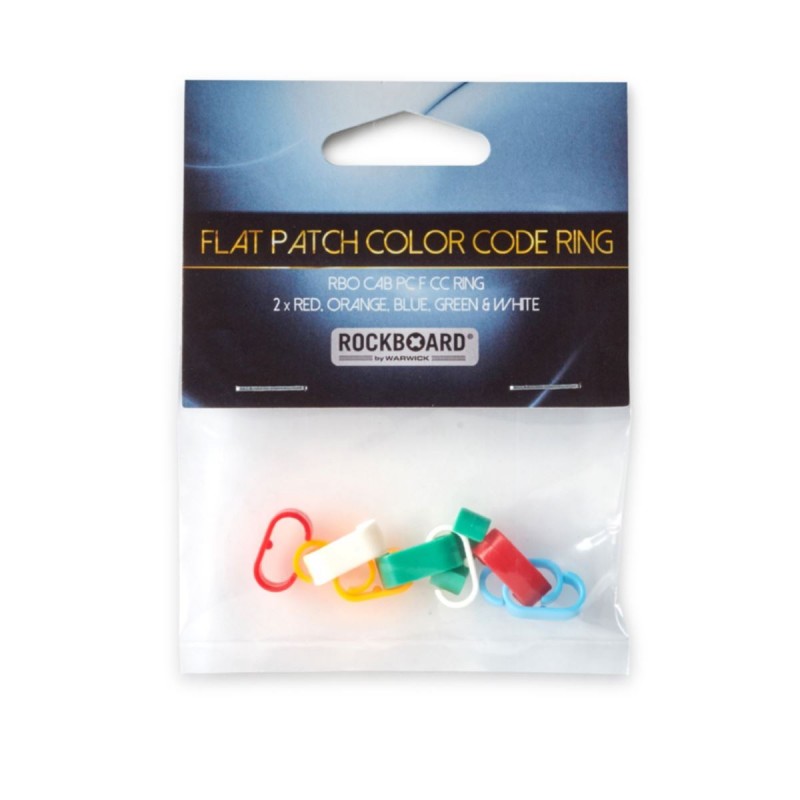 RockBoard Color Code Rings for Flat Patch Cables, 5 Colors, 2 pcs. each - 1 RockBoard Color Code Rings for Flat Patch Cables, 5 Colors, 2 pcs. each - 1