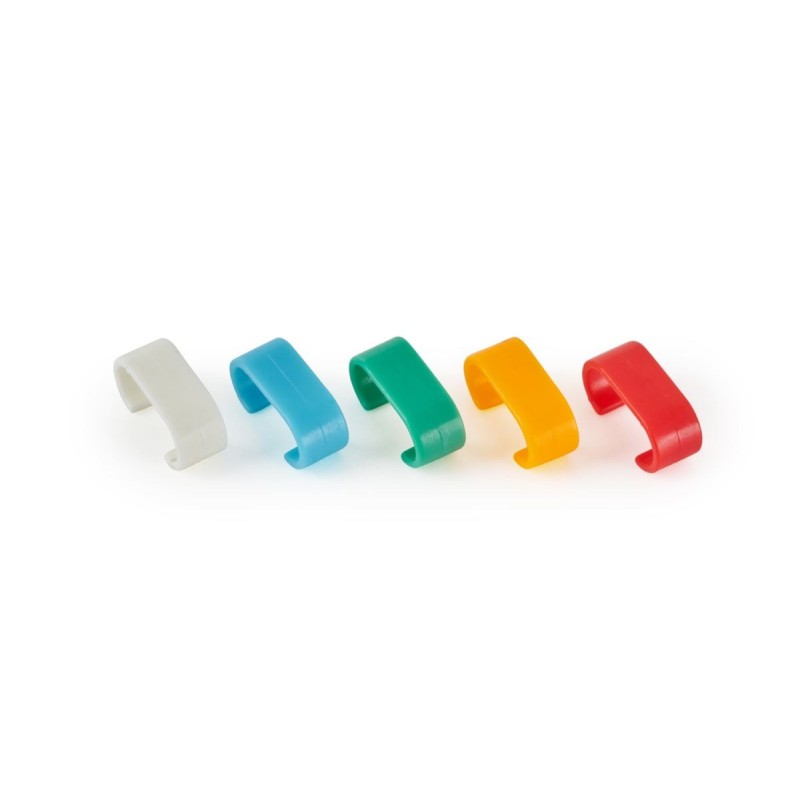 RockBoard Color Code Rings for Flat Patch Cables, 5 Colors, 2 pcs. each - 2 RockBoard Color Code Rings for Flat Patch Cables, 5 Colors, 2 pcs. each - 2