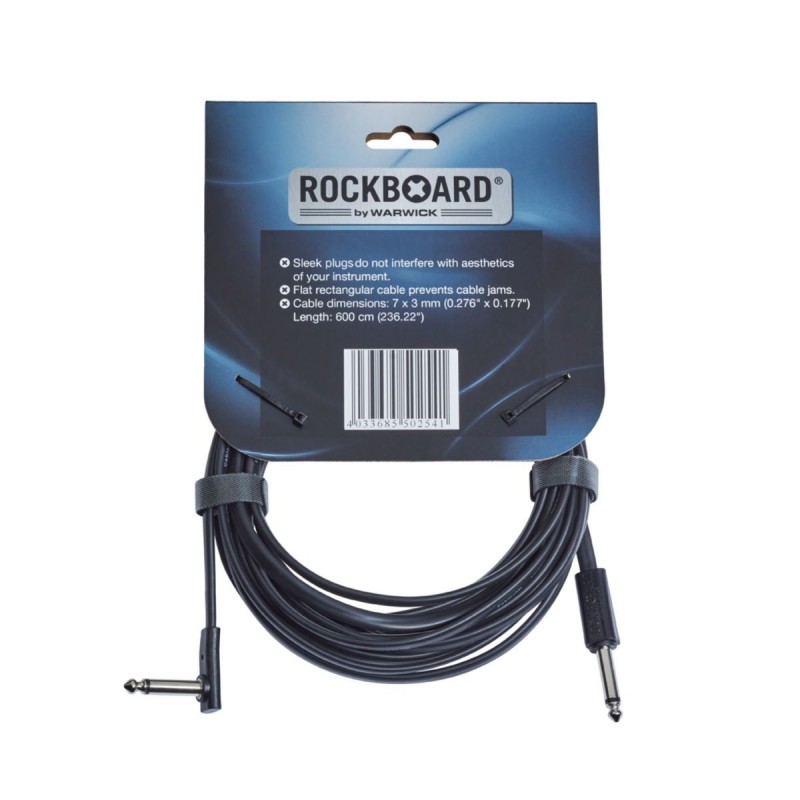 RockBoard Flat Instrument Cable, straight/angled, 600 cm / 236 7/32 - 3 RockBoard Flat Instrument Cable, straight/angled, 600 cm / 236 7/32 - 3