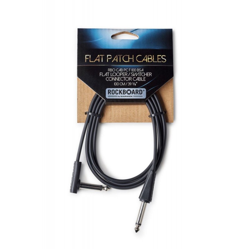 RockBoard Flat Patch Looper/Switcher Connector Cable, 100 cm / 39 3/8 - 4 RockBoard Flat Patch Looper/Switcher Connector Cable, 100 cm / 39 3/8 - 4