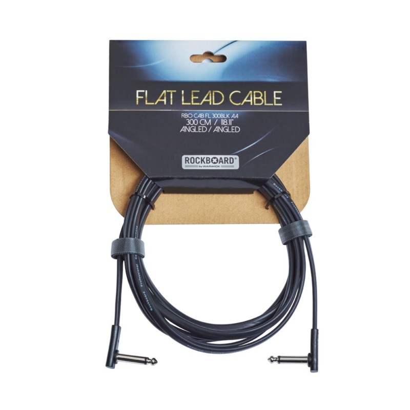 RockBoard Flat Instrument Cable, angled/angled, 300 cm / 118 7/64 - 4 RockBoard Flat Instrument Cable, angled/angled, 300 cm / 118 7/64 - 4