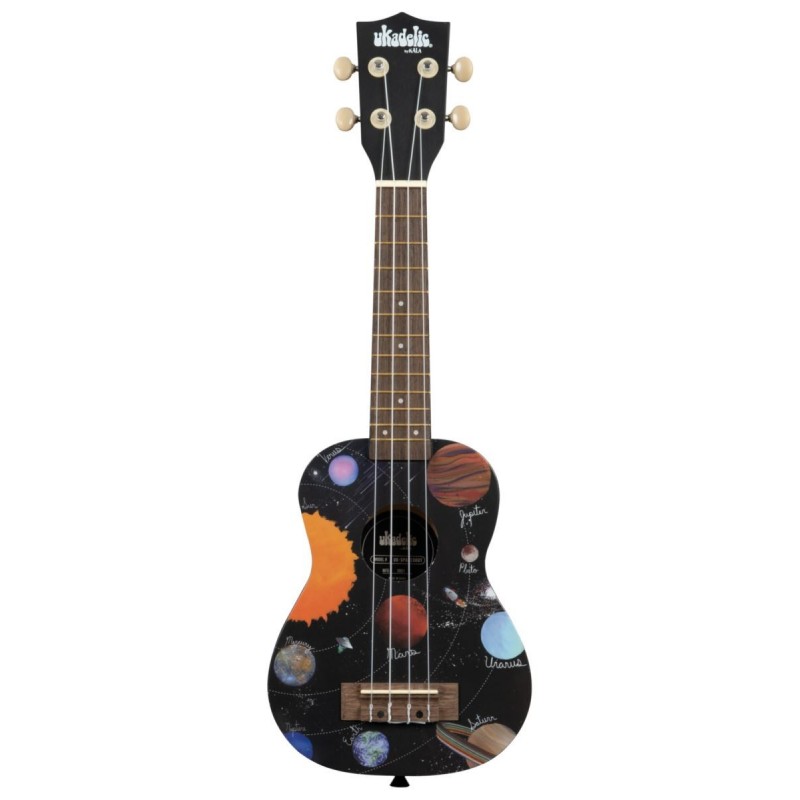 KALA Ukadelic UK-SPACEDOUT - Spaced Out Soprano Ukulele, with Tote Bag - 1