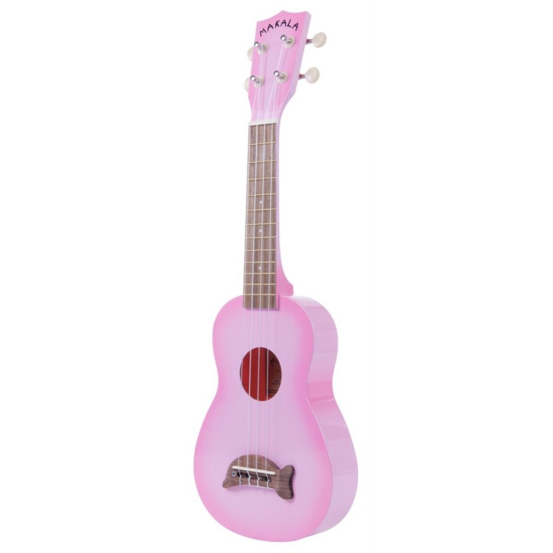 Makala Dolphin MK-SD-PKBURST - Pink Burst Soprano Dolphin Ukulele, with Tote Bag - 2