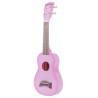 Makala Dolphin MK-SD-PKBURST - Pink Burst Soprano Dolphin Ukulele, with Tote Bag - 2