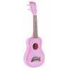 Makala Dolphin MK-SD-PKBURST - Pink Burst Soprano Dolphin Ukulele, with Tote Bag - 3