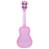 Makala Dolphin MK-SD-PKBURST - Pink Burst Soprano Dolphin Ukulele, with Tote Bag - 4