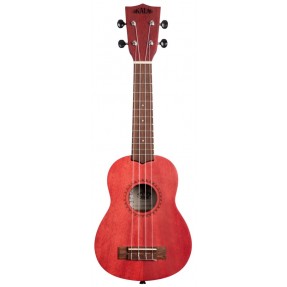 KALA KA-MRT-RED-S - Adobe Red Watercolor Meranti Soprano Ukulele - 1