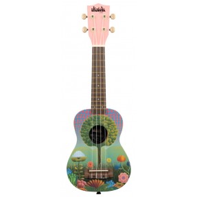 KALA Ukadelic UK-UKETOPIA - Uketopia Soprano Ukulele, with Tote Bag - 1
