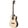 KALA KA-SSEBY-B-CE - Solid Spruce Top Ebony Baritone Ukulele, with Cutaway, EQ and Bag (UB-B) - 2