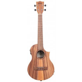 KALA KA-TK-T-CE - Teak Tri-Top Tenor Ukulele, with Cutaway & EQ - 1