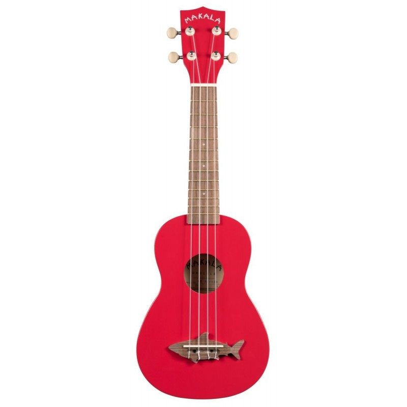 Makala Shark MK-SS-RED - Red Sea Soprano Shark Ukulele, with Tote Bag - 1 Makala Shark MK-SS-RED - Red Sea Soprano Shark Ukulele, with Tote Bag - 1