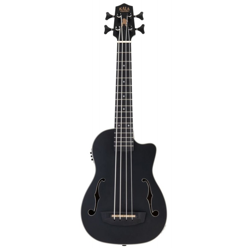 U-Bass Journeyman, Fretted - Matte Black, with Bag - 1