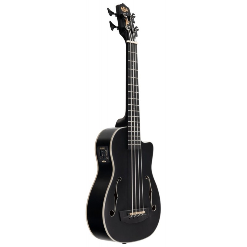 U-Bass Journeyman, Fretted - Matte Black, with Bag - 3