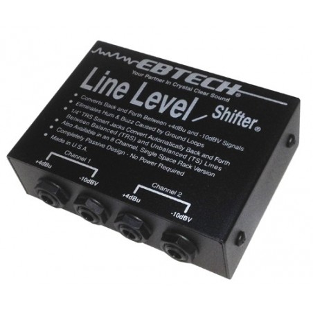 EBTECH Line Level Shifter - 2 Channel, TRS - 1