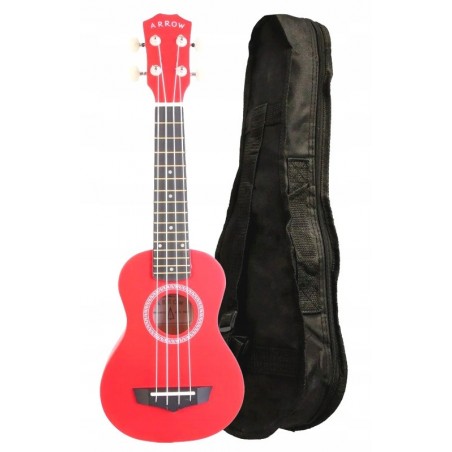 Arrow PB10 R2 Red - ukulele sopranowe z pokrowcem - 1