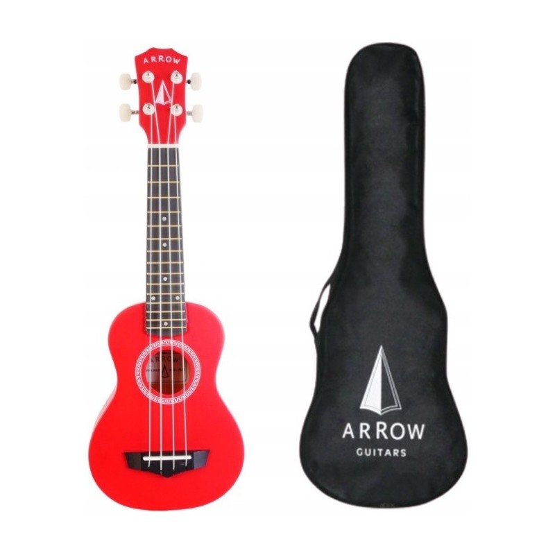 Arrow PB10 RD Red - ukulele sopranowe z pokrowcem - 1