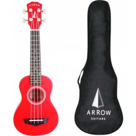 Arrow PB10 RD Red - ukulele sopranowe z pokrowcem - 1