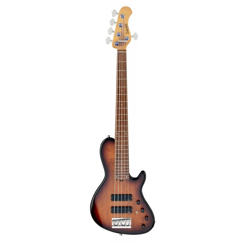 Sadowsky MasterBuilt 24-Fret Single Cut Bass, Red Alder Body, 5-String - '59 Burst Transparent High Polish - 1 Sadowsky MasterBuilt 24-Fret Single Cut Bass, Red Alder Body, 5-String - '59 Burst Transparent High Polish - 1