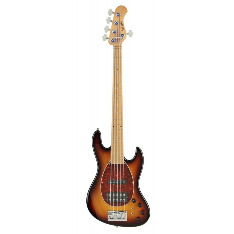 Sadowsky MasterBuilt 21-Fret Vintage M/J Bass, Swamp Ash Body, 5-String - '59 Burst Transparent High Polish - 1