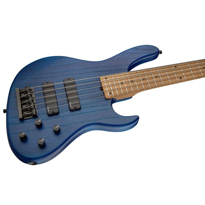 Sadowsky MasterBuilt 24-Fret Modern Bass, Swamp Ash Body, 5-String - Ocean Blue Transparent Satin, Black Hardware - 3 Sadowsky MasterBuilt 24-Fret Modern Bass, Swamp Ash Body, 5-String - Ocean Blue Transparent Satin, Black Hardware - 3
