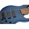 Sadowsky MasterBuilt 24-Fret Modern Bass, Swamp Ash Body, 5-String - Ocean Blue Transparent Satin, Black Hardware - 4