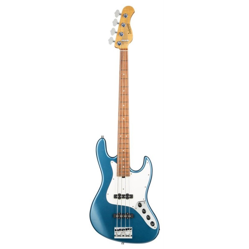 Sadowsky MasterBuilt 21-Fret Vintage J/J Bass, Red Alder Body, 4-String - Solid Dark Lake Placid Blue Satin - 1