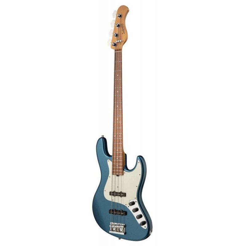 Sadowsky MasterBuilt 21-Fret Vintage J/J Bass, Red Alder Body, 4-String - Solid Dark Lake Placid Blue Satin - 3