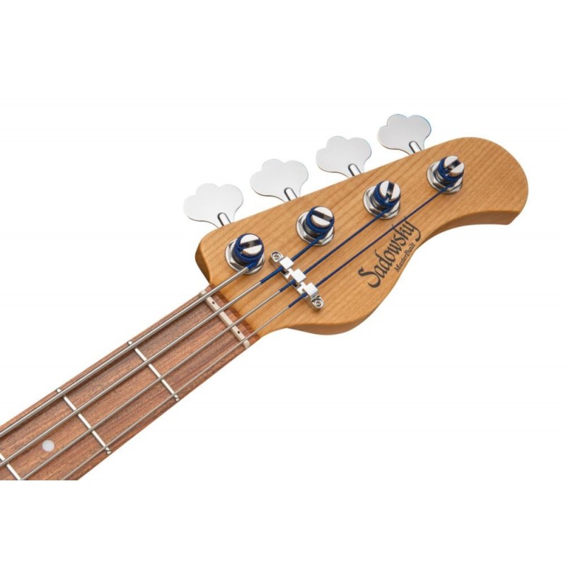 Sadowsky MasterBuilt 21-Fret Vintage J/J Bass, Red Alder Body, 4-String - Solid Dark Lake Placid Blue Satin - 7