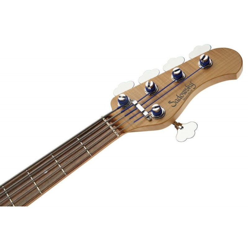 Sadowsky MasterBuilt 24-Fret Modern Bass, Red Alder Body, 5-String - '59 Burst Transparent High Polish - 7