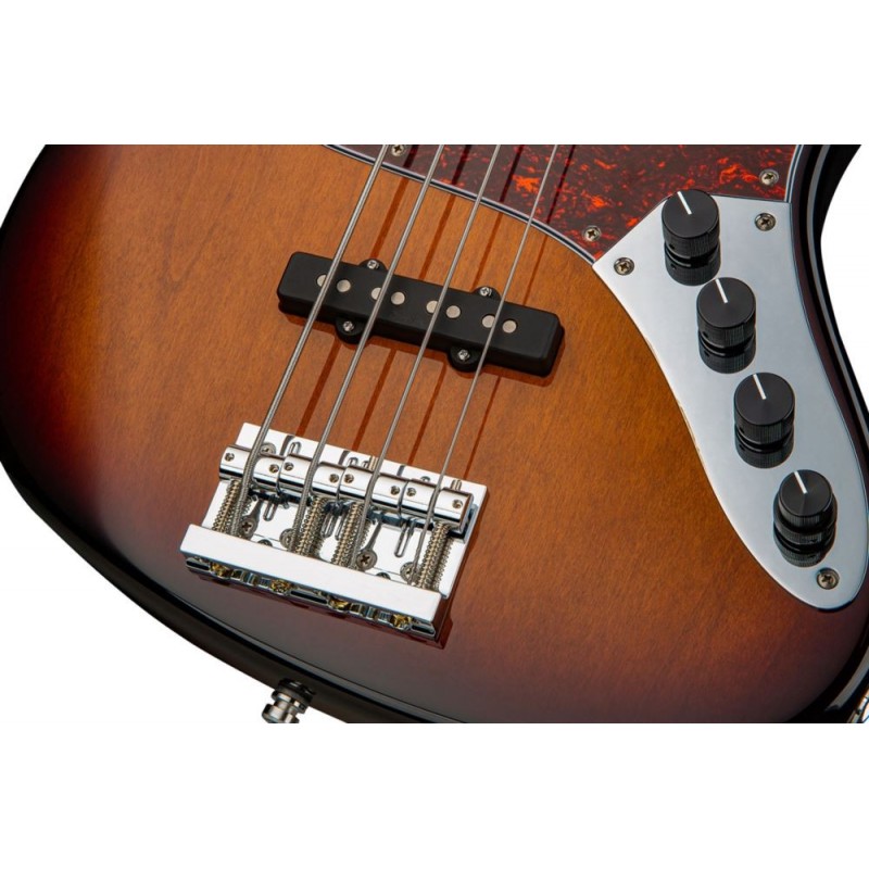 Sadowsky MasterBuilt 21-Fret Vintage J/J Bass, Red Alder Body, 4-String - '59 Burst Transparent High Polish - 5