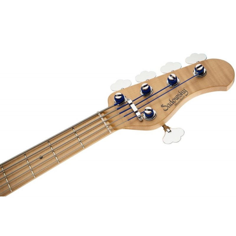 Sadowsky MasterBuilt 21-Fret Vintage J/J Bass, Swamp Ash Body, 5-String - Solid Black High Polish - 7