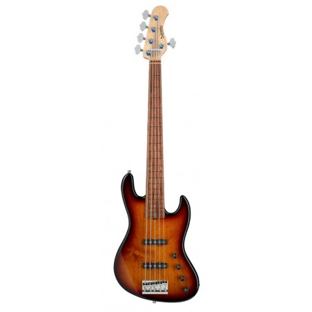 Sadowsky MasterBuilt 21-Fret Standard J/J Bass, Red Alder Body, 5-String - '59 Burst Transparent High Polish - 1