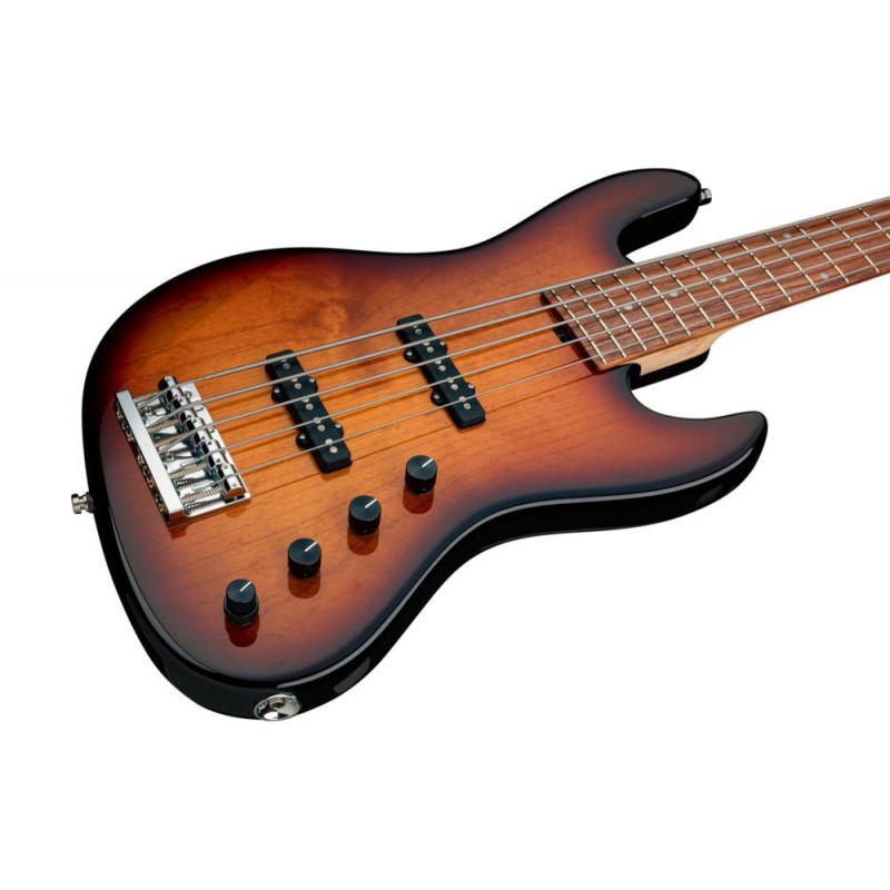 Sadowsky MasterBuilt 21-Fret Standard J/J Bass, Red Alder Body, 5-String - '59 Burst Transparent High Polish - 4