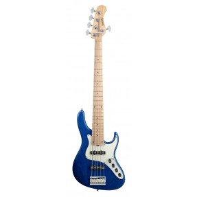 Sadowsky MetroLine 24-Fret Vintage J/J Bass, Swamp Ash Body, 5-String - Blue Transparent Satin - 1
