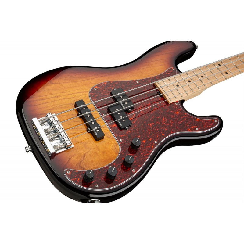 Sadowsky MetroLine 21-Fret Hybrid P/J Bass, Swamp Ash Body, 4-String - '59 Burst Transparent High Polish - 4 Sadowsky MetroLine 21-Fret Hybrid P/J Bass, Swamp Ash Body, 4-String - '59 Burst Transparent High Polish - 4