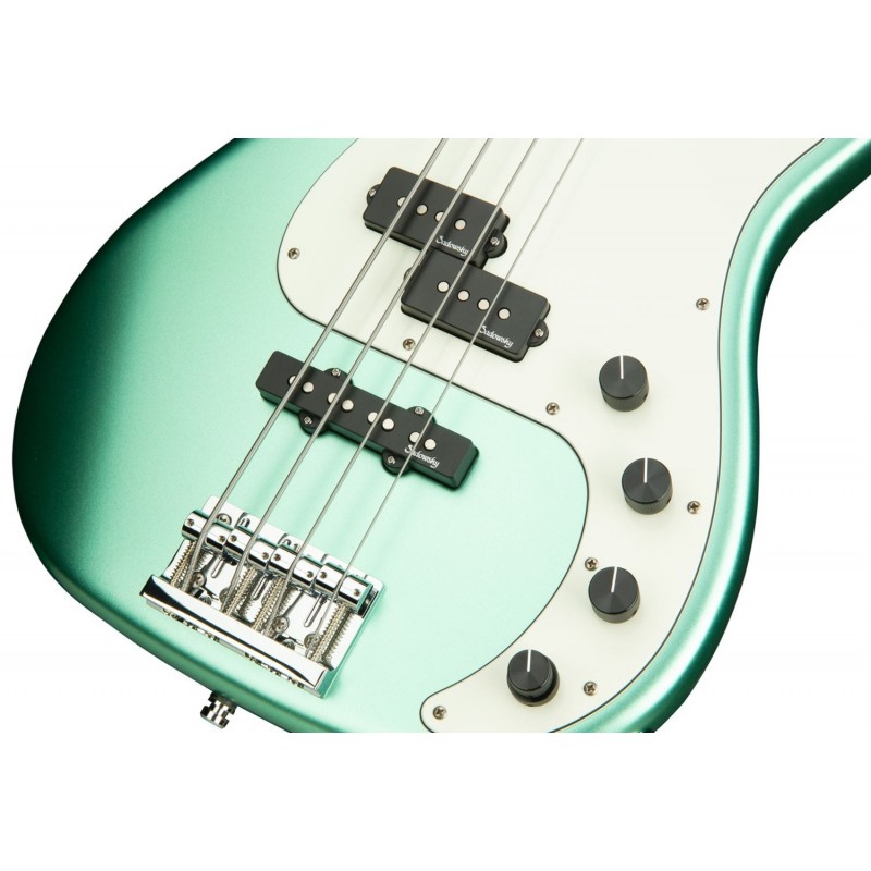 Sadowsky MetroLine 21-Fret Hybrid P/J Bass, Red Alder Body, 4-String - Solid Sage Green Metallic Satin - 5 Sadowsky MetroLine 21-Fret Hybrid P/J Bass, Red Alder Body, 4-String - Solid Sage Green Metallic Satin - 5