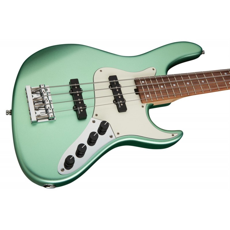 Sadowsky MetroLine 24-Fret Vintage J/J Bass, Red Alder Body, 4-String - Solid Sage Green Metallic Satin - 4 Sadowsky MetroLine 24-Fret Vintage J/J Bass, Red Alder Body, 4-String - Solid Sage Green Metallic Satin - 4