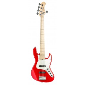 Sadowsky MetroLine 21-Fret Vintage J/J Bass, Swamp Ash Body, 5-String - Solid Candy Apple Red Metallic High Polish - 1