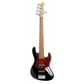 Sadowsky MetroLine 21-Fret Vintage J/J Bass, Red Alder Body, 5-String - Solid Black High Polish - 1