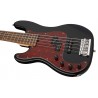 Sadowsky MetroLine 21-Fret Hybrid P/J Bass, Red Alder Body, 5-String, Lefthand - Solid Black High Polish - 4 Sadowsky MetroLine 21-Fret Hybrid P/J Bass, Red Alder Body, 5-String, Lefthand - Solid Black High Polish - 4
