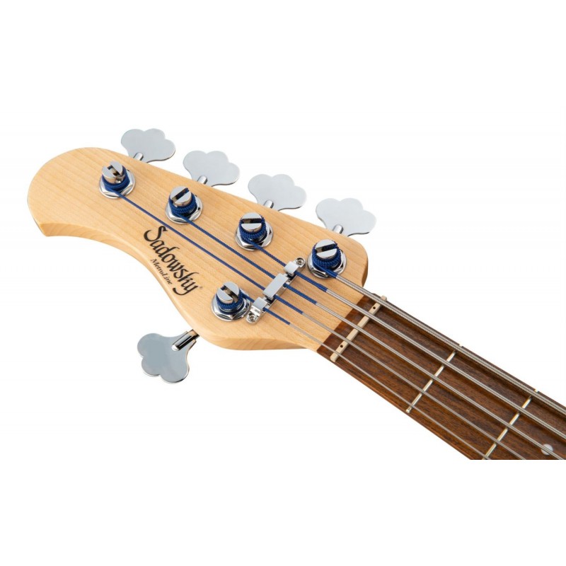 Sadowsky MetroLine 21-Fret Hybrid P/J Bass, Red Alder Body, 5-String, Lefthand - Solid Black High Polish - 7 Sadowsky MetroLine 21-Fret Hybrid P/J Bass, Red Alder Body, 5-String, Lefthand - Solid Black High Polish - 7